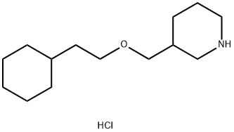 3-[(2-CYCLOHEXYLETHOXY)METHYL]PIPERIDINEHYDROCHLORIDE Struktur