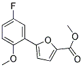 5-(2-METHOXY-5-FLUOROPHENYL)FURAN-2-CARBOXYLIC ACID METHYL ESTER Struktur