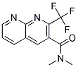 N,N-DIMETHYL-2-(TRIFLUOROMETHYL)-1,8-NAPHTHYRIDINE-3-CARBOXAMIDE Struktur