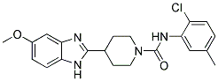 N-(2-CHLORO-5-METHYLPHENYL)-4-(5-METHOXY-1H-BENZIMIDAZOL-2-YL)PIPERIDINE-1-CARBOXAMIDE Struktur