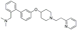 N,N-DIMETHYL-1-(3'-([1-(2-PYRIDIN-2-YLETHYL)PIPERIDIN-4-YL]OXY)BIPHENYL-2-YL)METHANAMINE Struktur