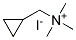 CYCLOPROPYLMETHYLTRIMETHYL-AMMONIUM IODIDE Struktur