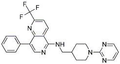 8-PHENYL-N-[(1-PYRIMIDIN-2-YLPIPERIDIN-4-YL)METHYL]-2-(TRIFLUOROMETHYL)-1,6-NAPHTHYRIDIN-5-AMINE Struktur