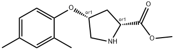 METHYL (2S,4S)-4-(2,4-DIMETHYLPHENOXY)-2-PYRROLIDINECARBOXYLATE Struktur