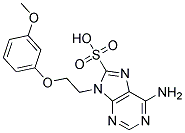 6-AMINO-9-[2-(3-METHOXYPHENOXY)ETHYL]-9H-PURINE-8-SULFONIC ACID Struktur