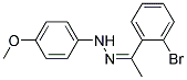 N-[1-(2-BROMO-PHENYL)-ETHYLIDENE]-N'-(4-METHOXY-PHENYL)-HYDRAZINE Struktur