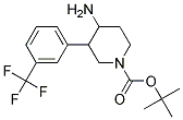 TERT-BUTYL 4-AMINO-3-(3-(TRIFLUOROMETHYL)PHENYL)PIPERIDINE-1-CARBOXYLATE Struktur