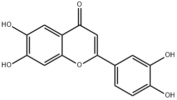 6,7,3',4'-TETRAHYDROXYFLAVONE Struktur