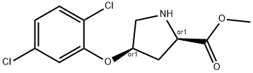 METHYL (2S,4S)-4-(2,5-DICHLOROPHENOXY)-2-PYRROLIDINECARBOXYLATE Struktur