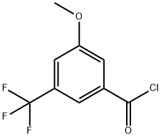 3-METHOXY-5-(TRIFLUOROMETHYL)BENZOYL CHLORIDE Struktur