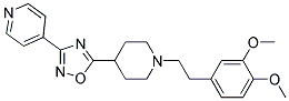 4-(5-(1-[2-(3,4-DIMETHOXYPHENYL)ETHYL]PIPERIDIN-4-YL)-1,2,4-OXADIAZOL-3-YL)PYRIDINE Struktur