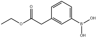 3-ETHOXYCARBONYLMETHYLPHENYLBORONIC ACID Struktur