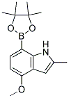 4-METHOXY-2-METHYL-7-(4,4,5,5-TETRAMETHYL-1,3,2-DIOXABOROLAN-2-YL)-1H-INDOLE Struktur