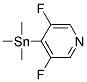 3,5-DIFLUORO-4-TRIMETHYLSTANNANYL-PYRIDINE Struktur