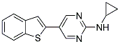 5-(1-BENZOTHIEN-2-YL)-N-CYCLOPROPYLPYRIMIDIN-2-AMINE Struktur