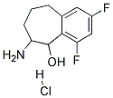 6-AMINO-2,4-DIFLUORO-6,7,8,9-TETRAHYDRO-5H-BENZOCYCLOHEPTEN-5-OL HYDROCHLORIDE Struktur