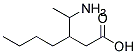 3-(1-AMINO-ETHYL)HEPTANOIC ACID Struktur