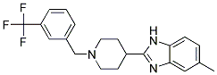 5-METHYL-2-(1-[3-(TRIFLUOROMETHYL)BENZYL]PIPERIDIN-4-YL)-1H-BENZIMIDAZOLE Struktur