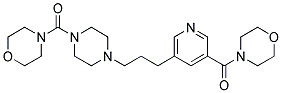 4-[(5-(3-[4-(MORPHOLIN-4-YLCARBONYL)PIPERAZIN-1-YL]PROPYL)PYRIDIN-3-YL)CARBONYL]MORPHOLINE Struktur