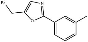 5-BROMOMETHYL-2-M-TOLYL-OXAZOLE Struktur