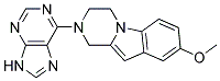 8-METHOXY-2-(9H-PURIN-6-YL)-1,2,3,4-TETRAHYDROPYRAZINO[1,2-A]INDOLE Struktur