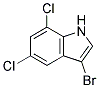 3-BROMO-5,7-DICHLORO-1H-INDOLE Struktur