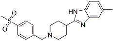 5-METHYL-2-(1-[4-(METHYLSULFONYL)BENZYL]PIPERIDIN-4-YL)-1H-BENZIMIDAZOLE Struktur