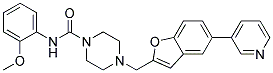 N-(2-METHOXYPHENYL)-4-[(5-PYRIDIN-3-YL-1-BENZOFURAN-2-YL)METHYL]PIPERAZINE-1-CARBOXAMIDE Struktur