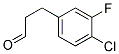 3-(4-CHLORO-3-FLUORO-PHENYL)-PROPIONALDEHYDE Struktur