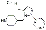 4-(2-METHYL-5-PHENYL-PYRROL-1-YLMETHYL)-PIPERIDINE HYDROCHLORIDE Struktur