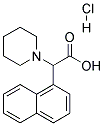 NAPHTHALEN-1-YL-PIPERIDIN-1-YL-ACETIC ACID HYDROCHLORIDE Struktur