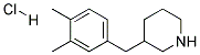 3-(3,4-DIMETHYL-BENZYL)-PIPERIDINE HYDROCHLORIDE Struktur