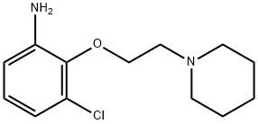 3-CHLORO-2-[2-(1-PIPERIDINYL)ETHOXY]PHENYLAMINE Struktur