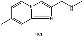 2-(N-METHYLAMINOMETHYL)-7-METHYLIMIDAZO[1,2-A]PYRIDINE, HCL Struktur