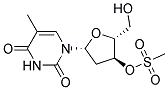 3'-O-METHYLSULFONYL-THYMIDINE Struktur