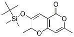 3-(TERT-BUTYL-DIMETHYL-SILANYLOXY)-2,7-DIMETHYL-2H-PYRANO[4,3-B]PYRAN-5-ONE Struktur