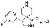 4-(3-FLUOROPHENYL)-2,8-DIAZASPIRO[4.5]DECAN-1-ONE HYDROCHLORIDE Struktur