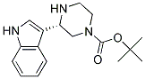 (S)-3-(1H-INDOL-3-YL)-PIPERAZINE-1-CARBOXYLIC ACID TERT-BUTYL ESTER Struktur