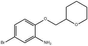 5-BROMO-2-(TETRAHYDRO-2H-PYRAN-2-YLMETHOXY)ANILINE Struktur