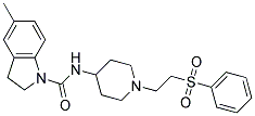 5-METHYL-N-(1-[2-(PHENYLSULFONYL)ETHYL]PIPERIDIN-4-YL)INDOLINE-1-CARBOXAMIDE Struktur