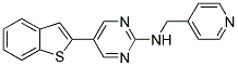 5-(1-BENZOTHIEN-2-YL)-N-(PYRIDIN-4-YLMETHYL)PYRIMIDIN-2-AMINE Struktur