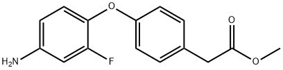 METHYL 2-[4-(4-AMINO-2-FLUOROPHENOXY)PHENYL]-ACETATE Struktur