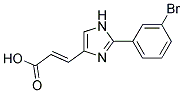 3-[2-(3-BROMO-PHENYL)-IMIDAZOL-4-YL]-ACRYLIC ACID Struktur