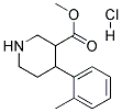 METHYL 4-O-TOLYLPIPERIDINE-3-CARBOXYLATE HYDROCHLORIDE Struktur