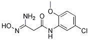 (3Z)-3-AMINO-N-(5-CHLORO-2-METHOXYPHENYL)-3-(HYDROXYIMINO)PROPANAMIDE Struktur