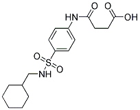 N-[4-(CYCLOHEXYL-METHYL-SULFAMOYL)-PHENYL]-SUCCINAMIC ACID Struktur