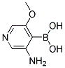 3-METHOXY-5-AMINO-4-PYRIDINYLBORONIC ACID Struktur