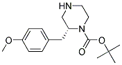 (R)-2-(4-METHOXY-BENZYL)-PIPERAZINE-1-CARBOXYLIC ACID TERT-BUTYL ESTER Struktur