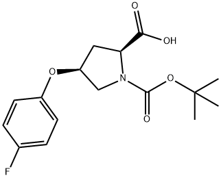 (2S,4S)-1-(TERT-BUTOXYCARBONYL)-4-(4-FLUORO-PHENOXY)-2-PYRROLIDINECARBOXYLIC ACID price.