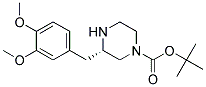 (S)-3-(3,4-DIMETHOXY-BENZYL)-PIPERAZINE-1-CARBOXYLIC ACID TERT-BUTYL ESTER Struktur